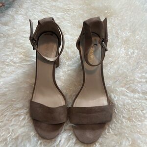 Nine West Brown Suede Heels